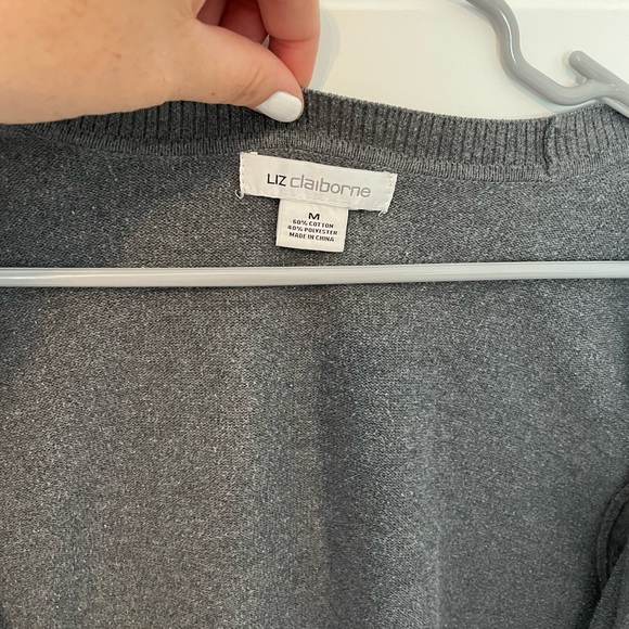 2 Liz Claiborne button cardigans size medium - Picture 3 of 5